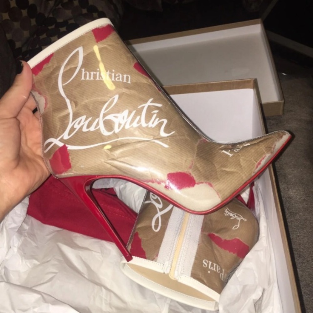 SOLD ‼️Christian louboutin booties 100mm 38euro - Picture 4 of 7